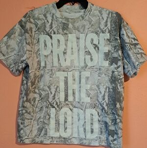 Blocky Camouflage Praise the Lord T-Shirt